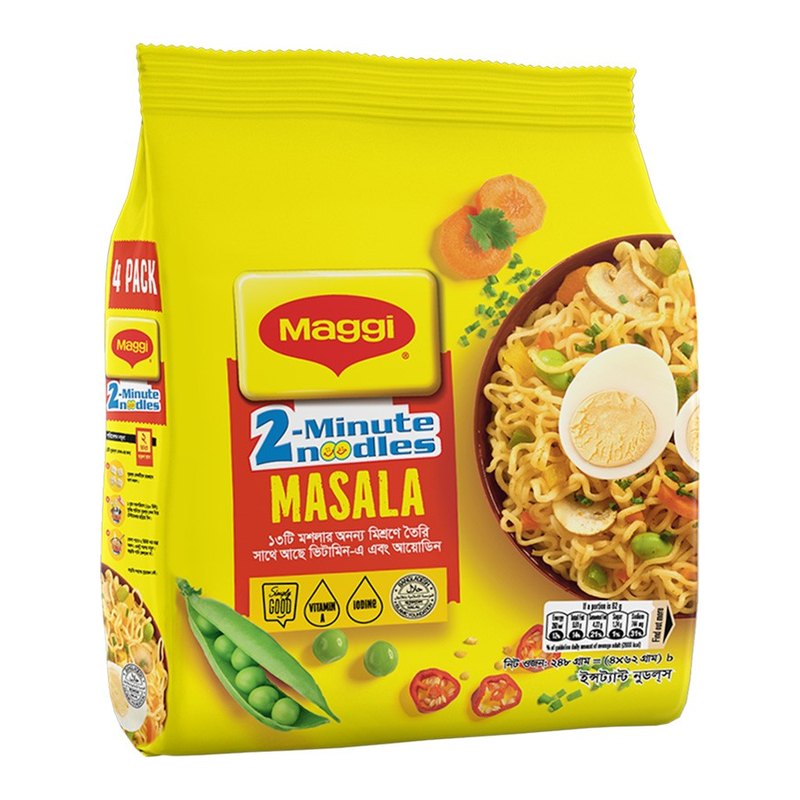 Maggi 2-Minute Noodles Masala (4-pack combo)